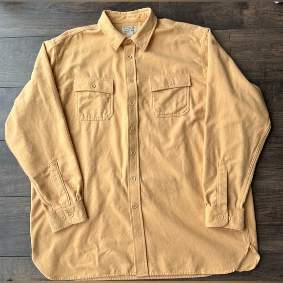 L.L.Bean Men's Signature 1933 Chamois Cloth Shirt - Size: XXL Tall - 100% Cotton - Picture 2 of 13